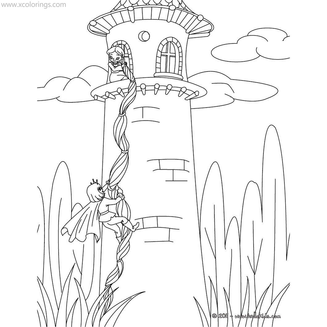 Rapunzel Coloring Pages