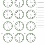 Reading An Analog Clock Worksheet Download Worksheets Library