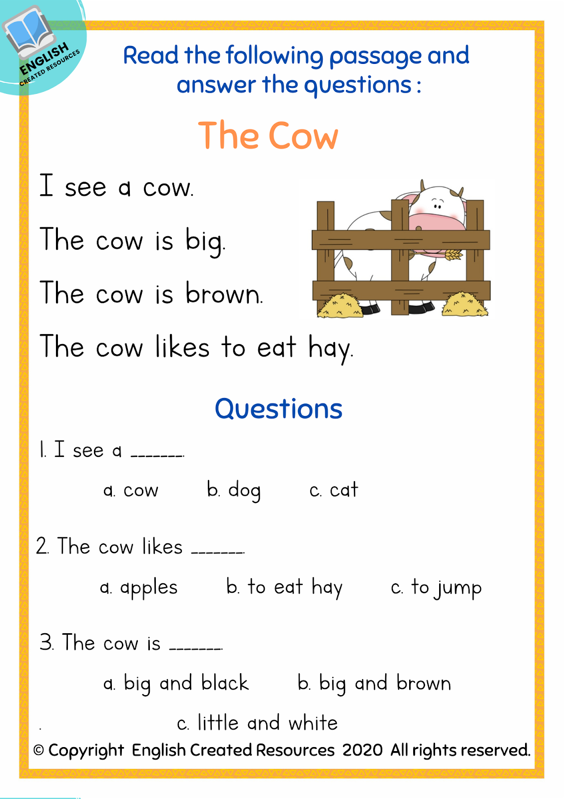 Reading Comprehension Worksheets Kindergarten Kindergarten Worksheets