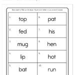 Reading CVC Words Worksheet By Teach Simple