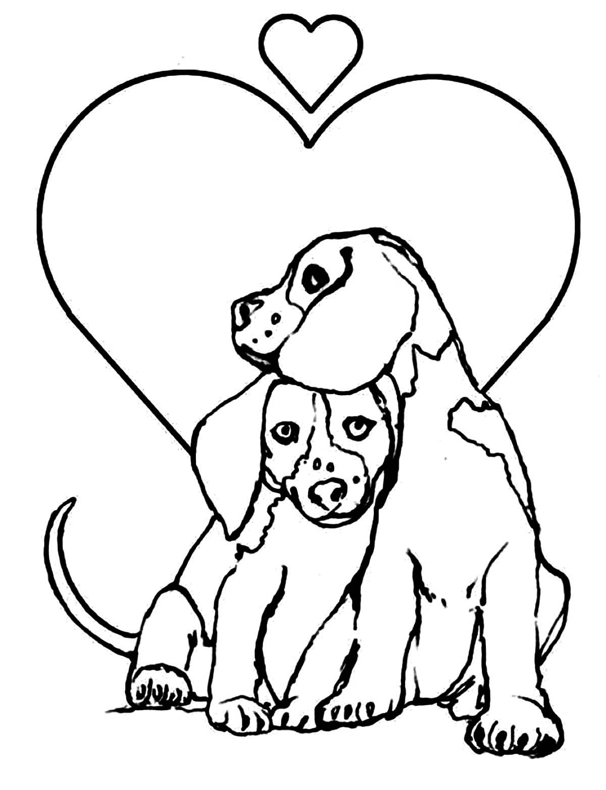 Realistic Dog Coloring Pages Printable Free SimplyColoringPages