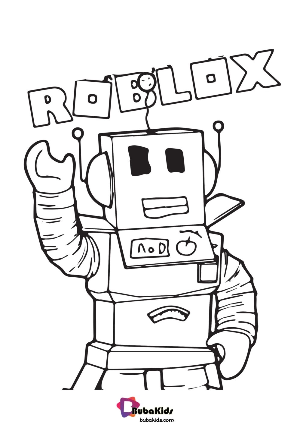 Roblox Coloring Page BubaKids