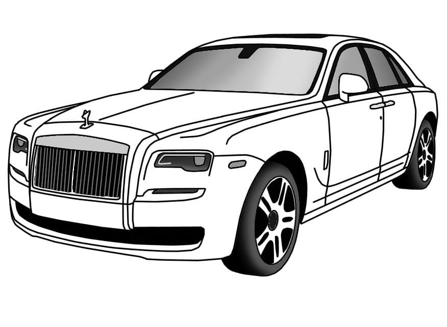 Rolls Royce Ghost Coloring Page Free Printable Coloring Pages For Kids
