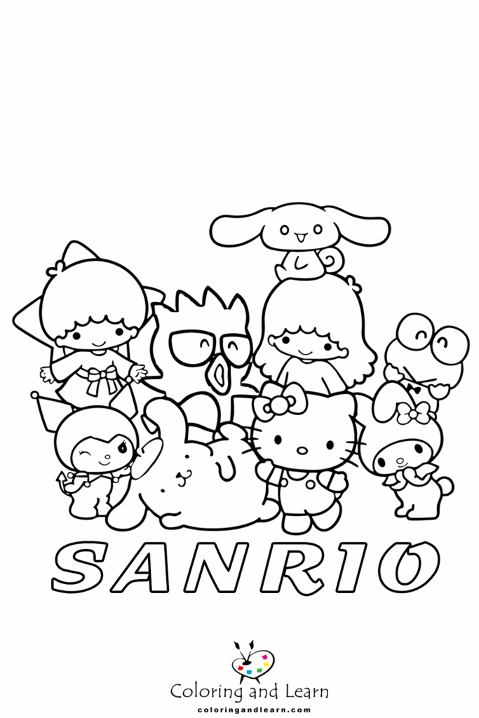 Sanrio Coloring Pages FREE 2025 Coloring And Learn