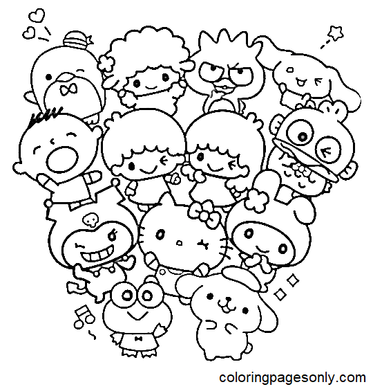 Sanrio Coloring Pages Free Printable Coloring Pages For Kids Images 