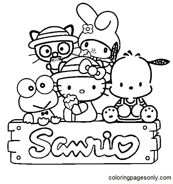 Sanrio Coloring Pages Hello Kitty Colouring Pages Hello Kitty
