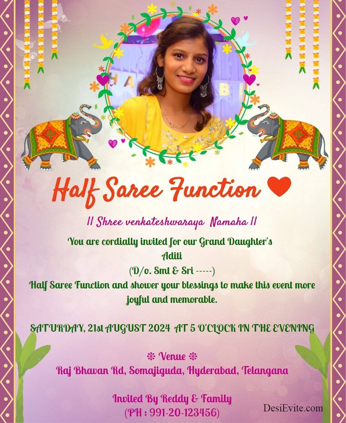 invitation template in english