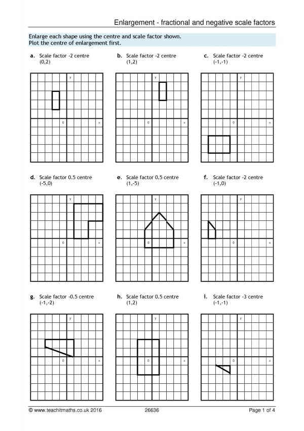 Scale Factor Worksheet PDF Resources teacher Made Worksheets Library
