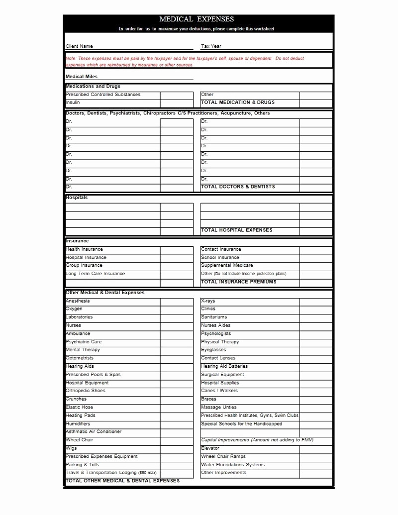Schedule C Expenses Spreadsheet Of Schedule C Expenses Db excel