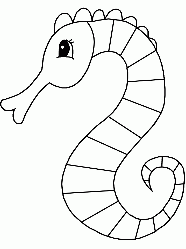 Sea Animals Coloring Pages For Kids Coloring Home