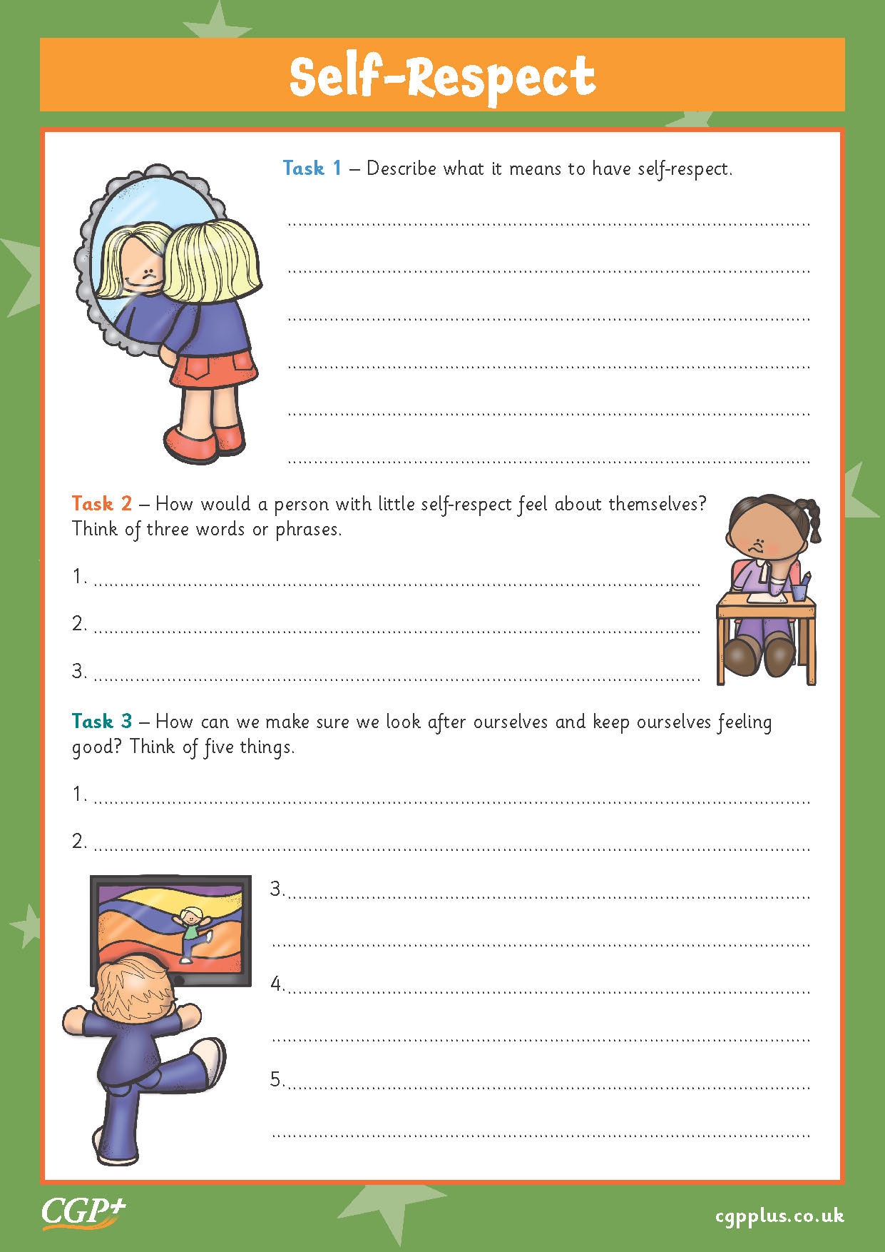 self-respect worksheets