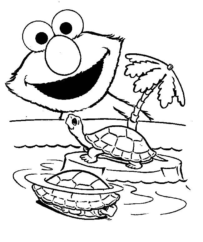 Sesame Street Elmo Coloring Pages Coloring Home