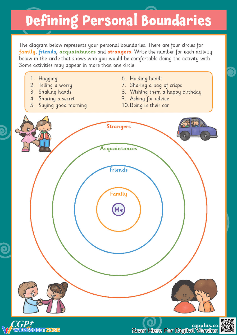 Setting Boundaries Worksheets Editable Fillable Printable PDF 