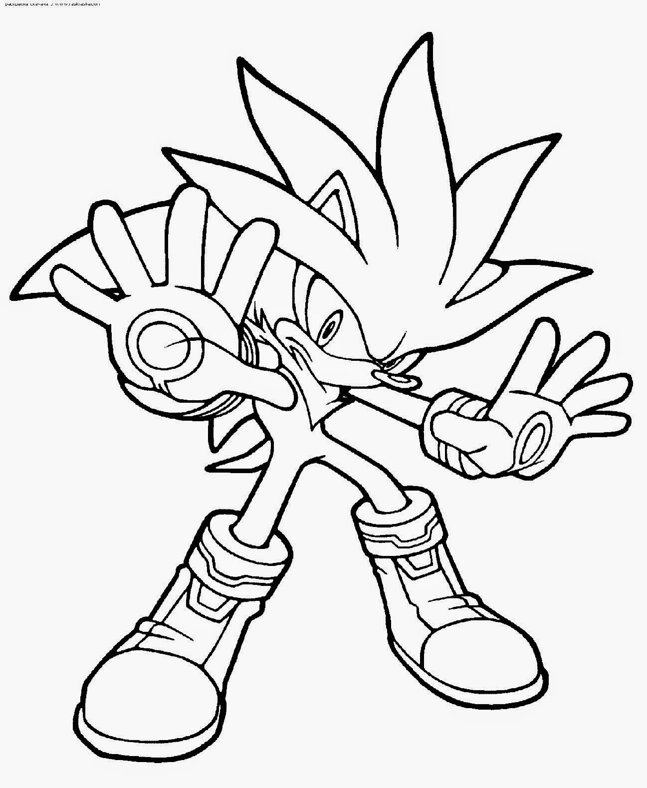 Shadow The Hedgehog Coloring Page Coloring Home