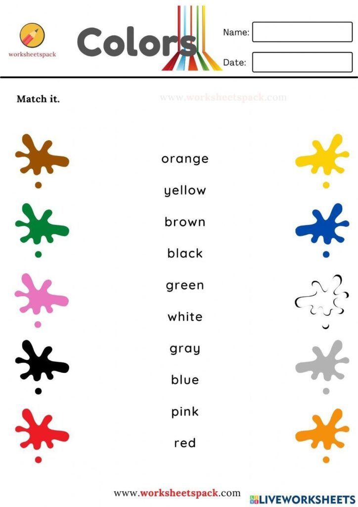 Shapes Colors Worksheet Worksheets Library