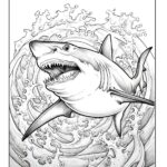 Shark Coloring Pages For Kids Adults World Of Printables