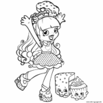 Shopkins Shoppies Coloring Pages Printable