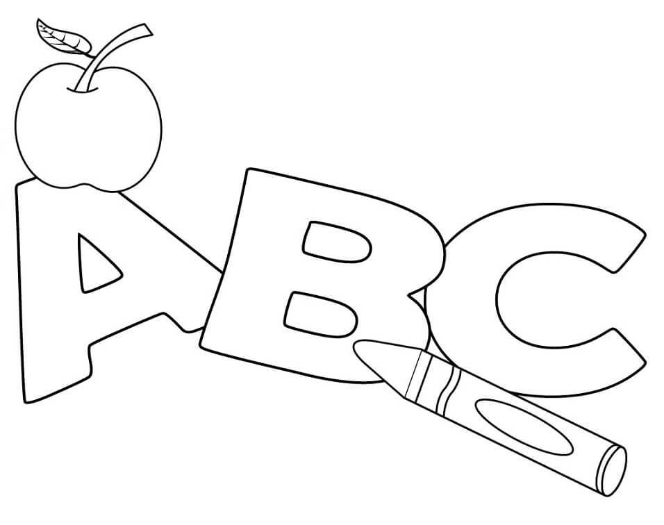 Simple ABC Coloring Page Free Printable Coloring Pages For Kids
