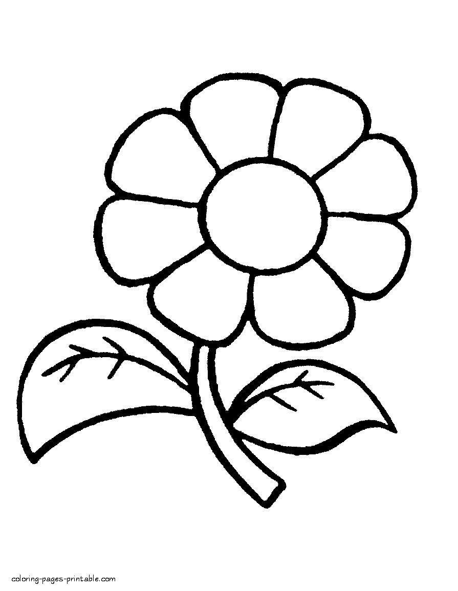 Simple Coloring Pages For Preschool At GetColorings Free 