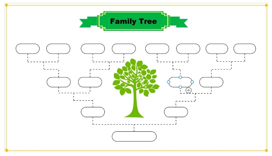 Simple Family Tree Template 3 Generations Editable Template 