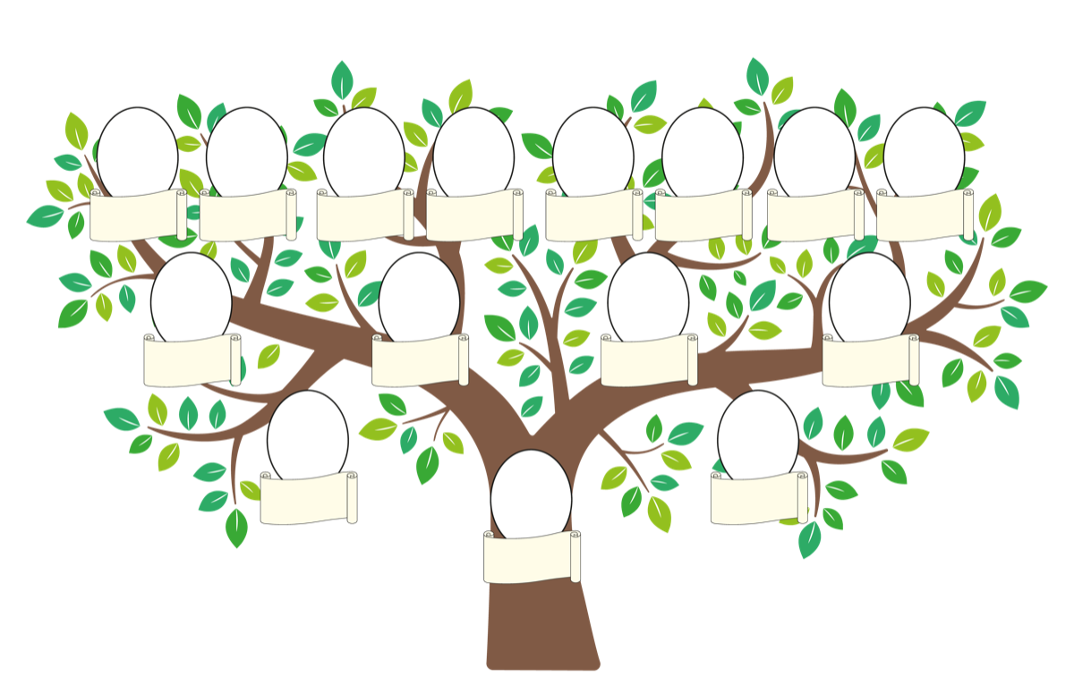 tree template black