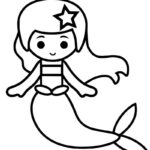 Simple Mermaid Coloring Page Free Printable Coloring Pages For Kids