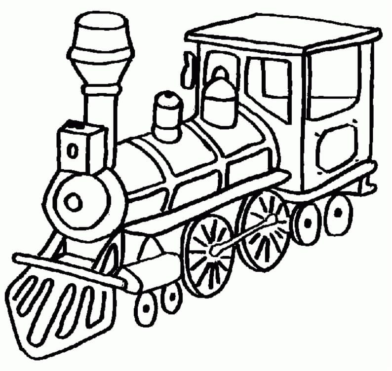 Simple Train Coloring Page Free Printable Coloring Pages For Kids