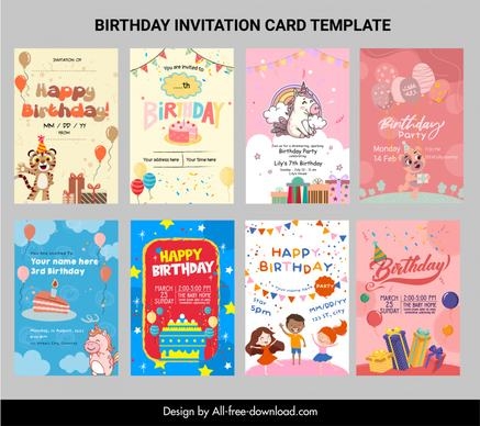 invitation template birthday