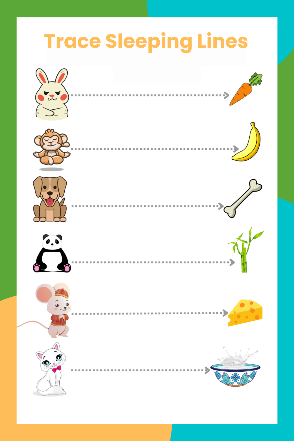 tracing worksheets for nursery