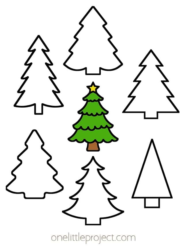 christmas tree printable pdf free download