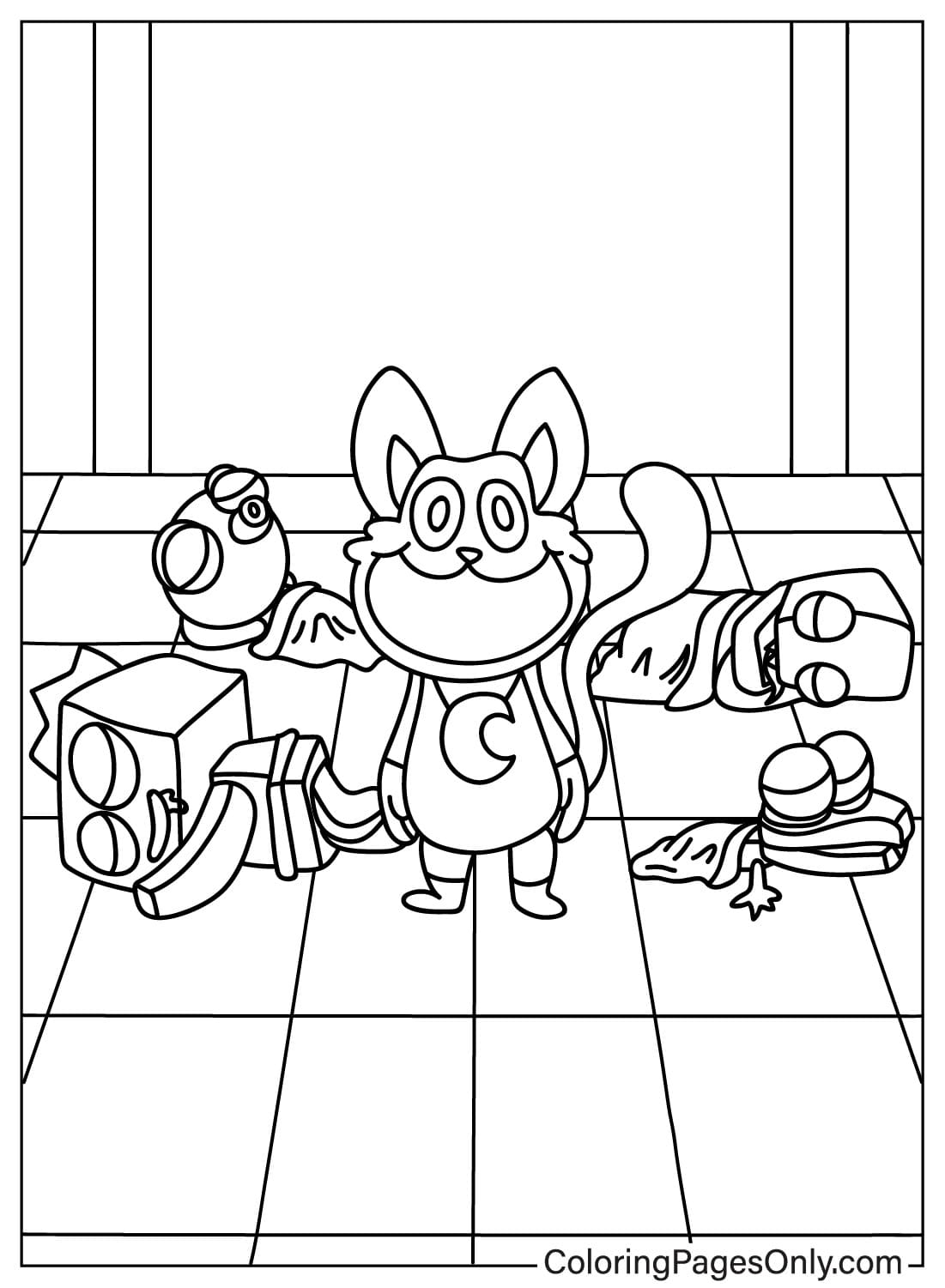 Smiling Critters Coloring Pages Coloring Nation