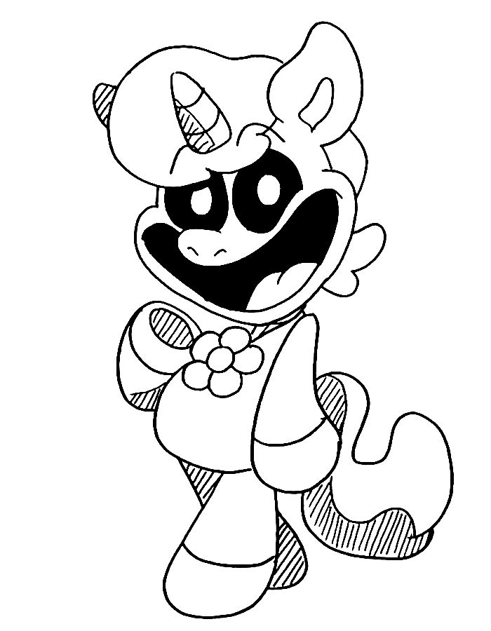 Smiling Critters Coloring Pages
