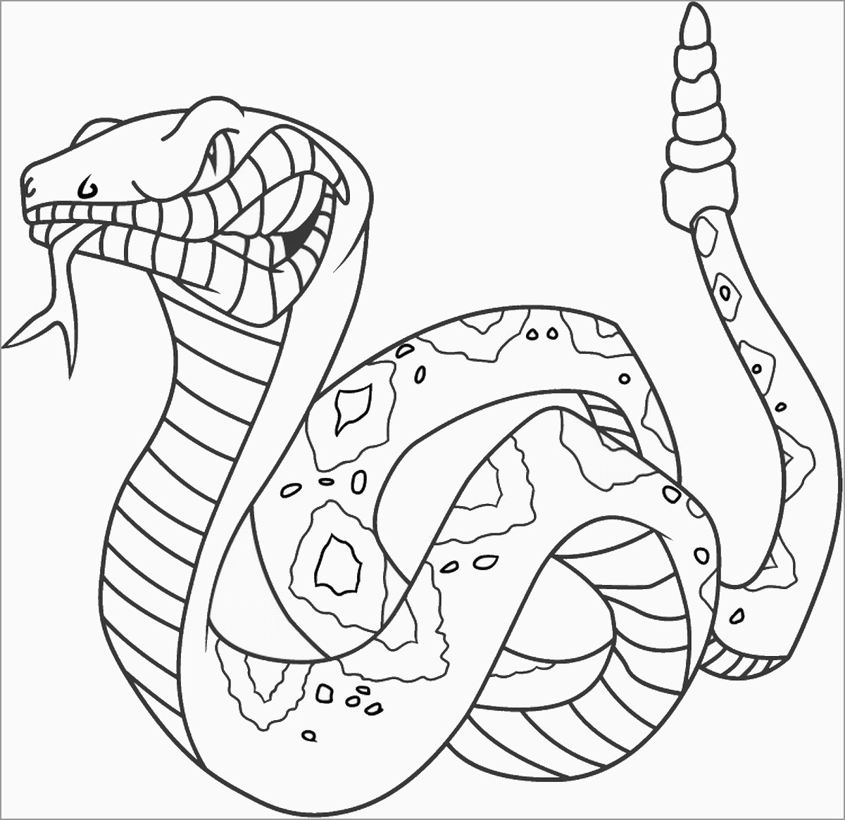 Snake Coloring Pages ColoringBay