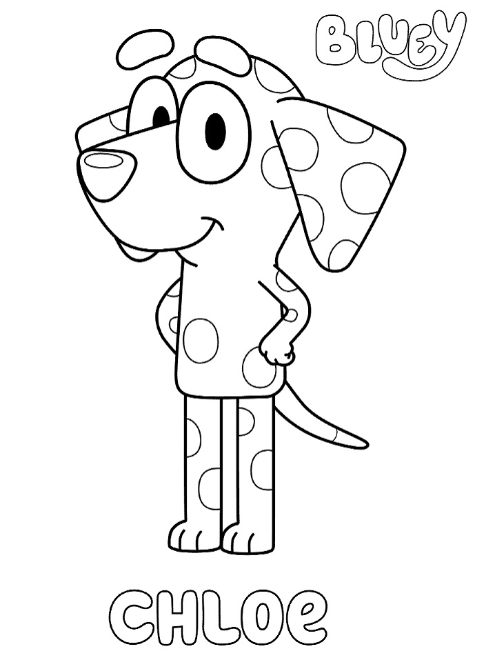 bluey coloring pages free