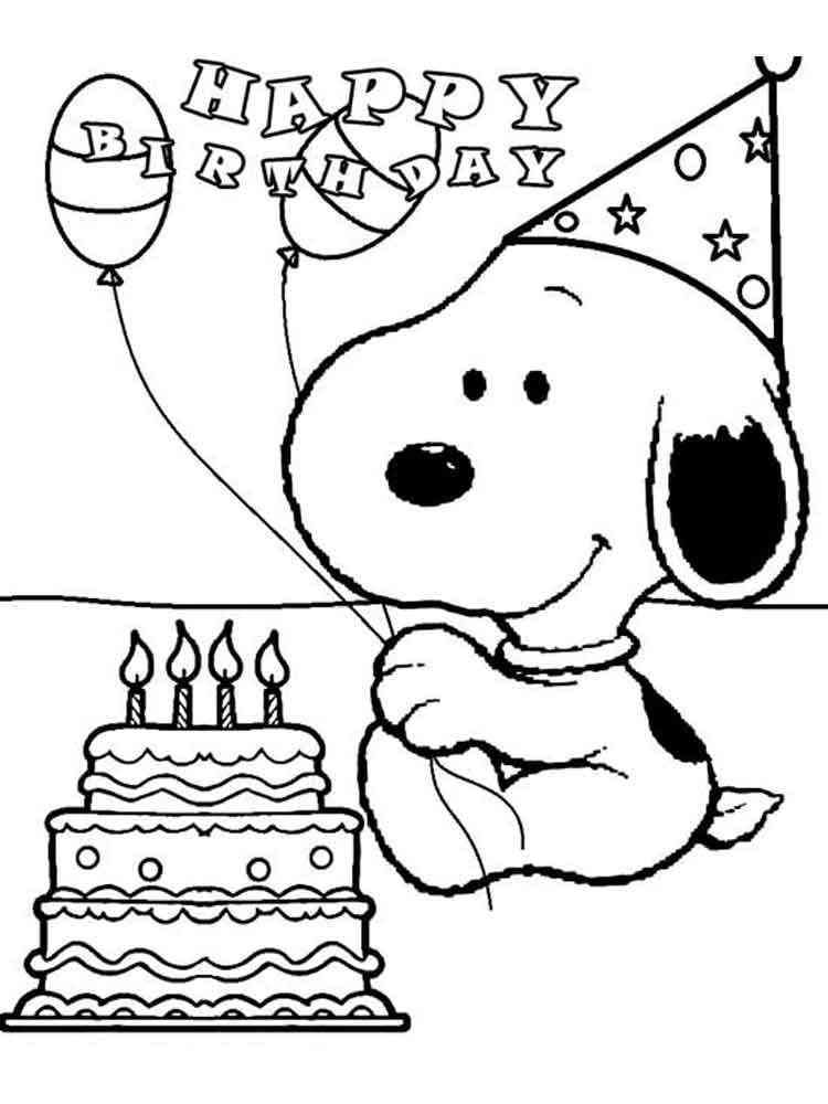 Snoopy Coloring Pages