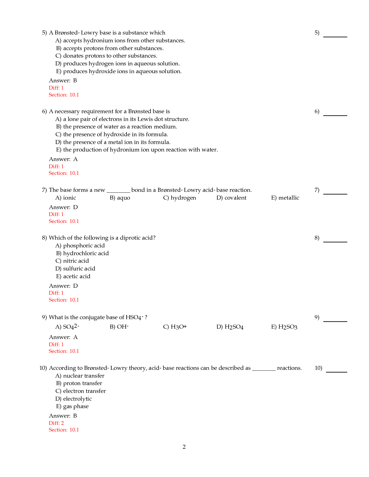 SOLUTION Arrhenius Acid Base Theory Multiple Choice Questions 