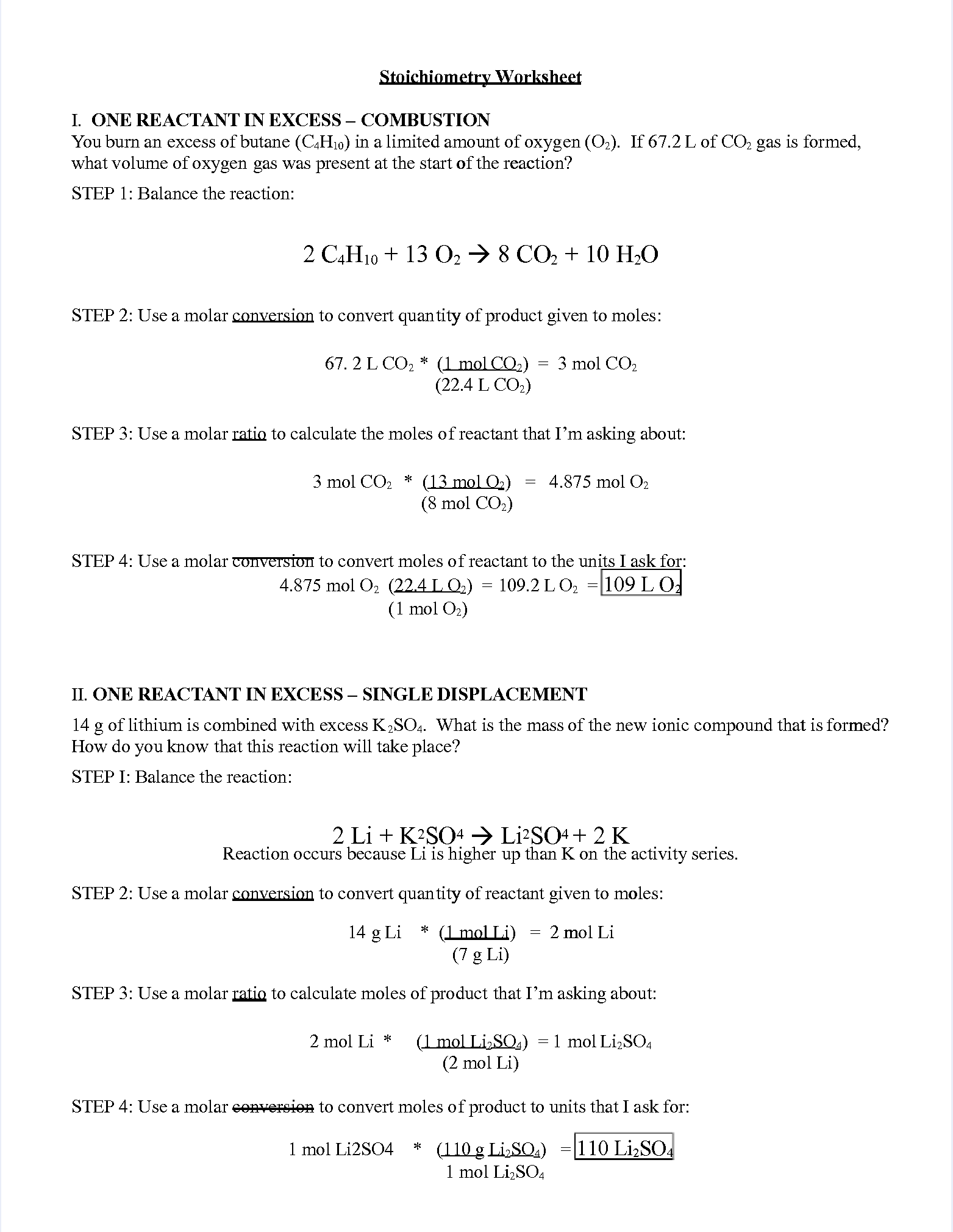SOLUTION Stoichiometry Worksheet With Answers Studypool Worksheets 