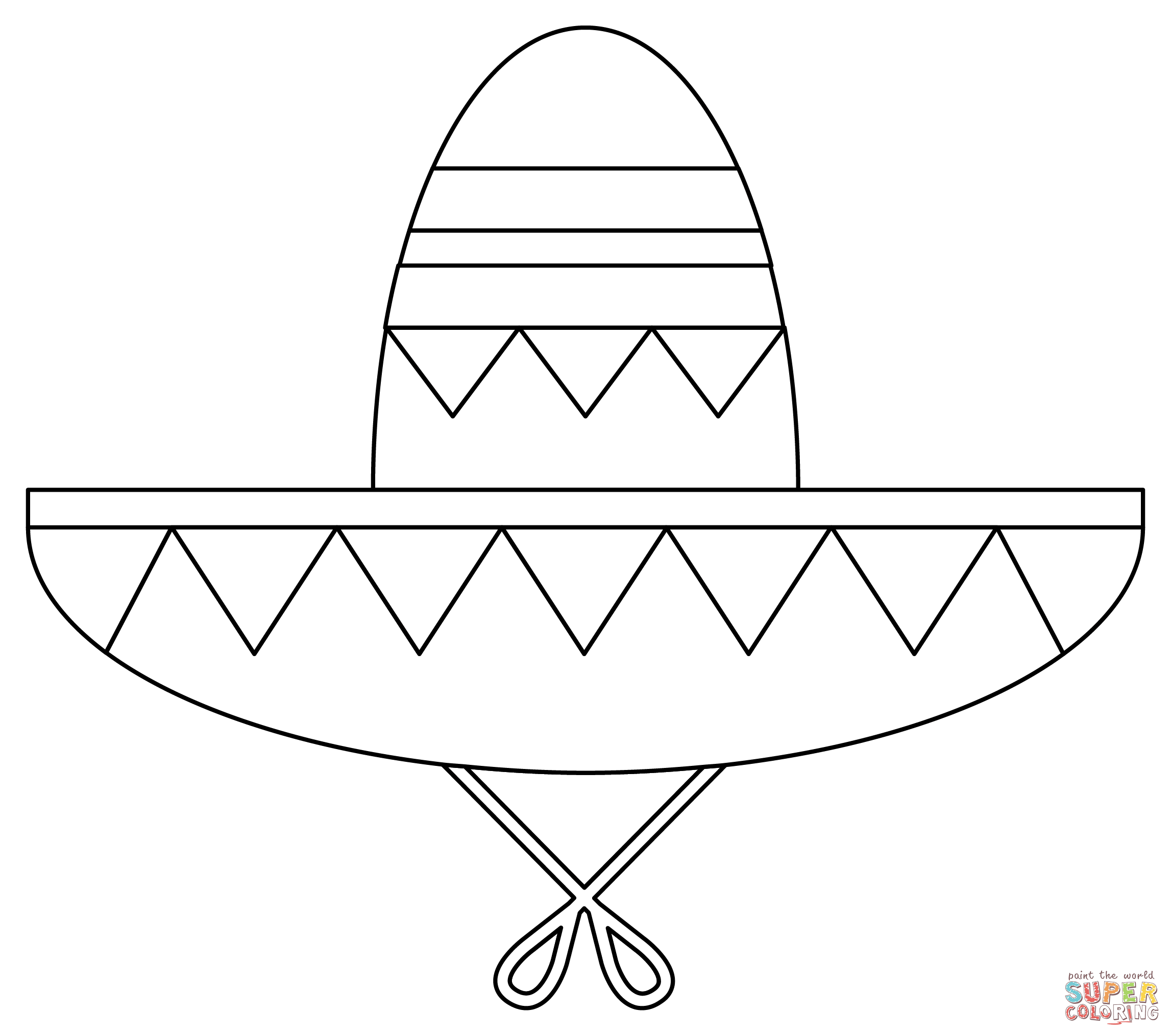 Sombrero Hat Template Printable Free Printable