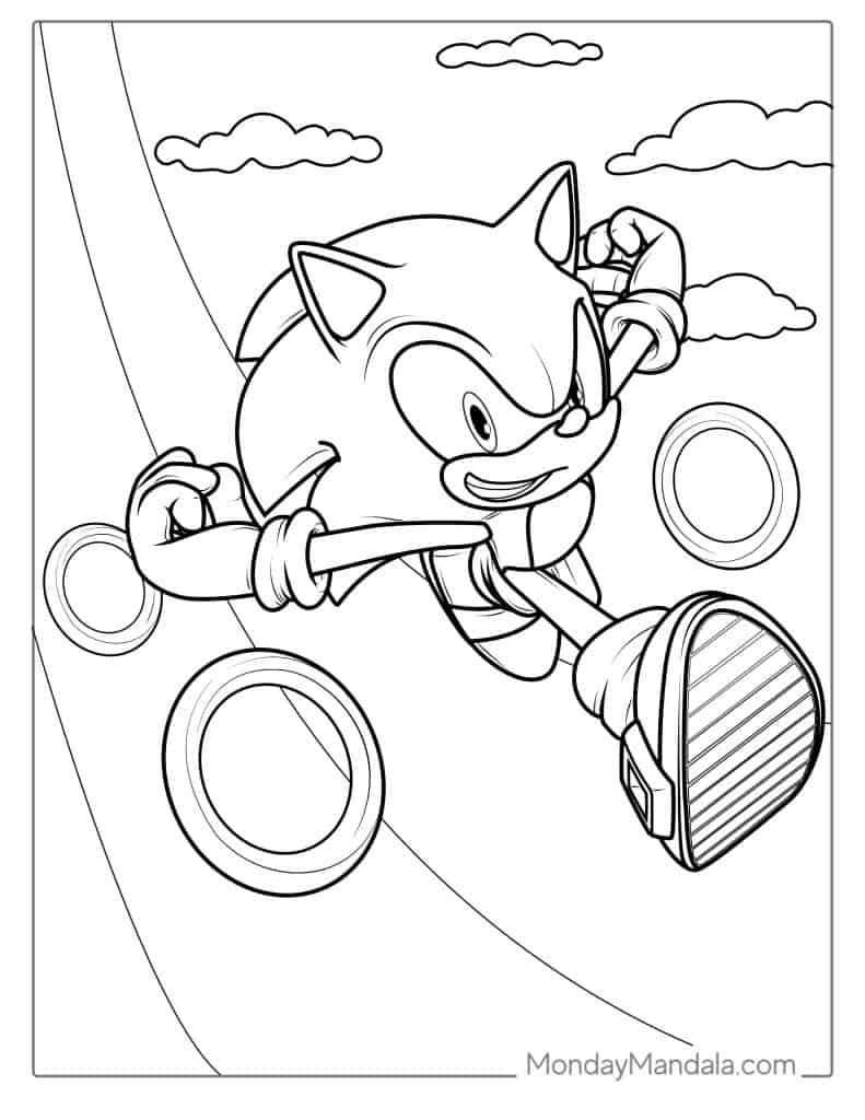 Sonic 3 Coloring Pages Coloring Home