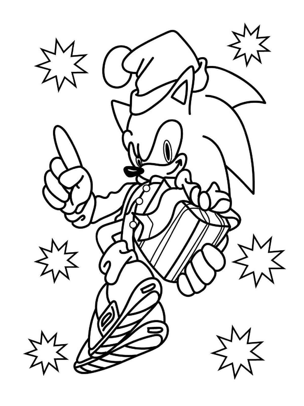 Sonic Christmas Coloring Pages Coloring Nation