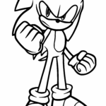 Sonic Coloring Pages 12 Printable Sheets Simple To Draw Easy For