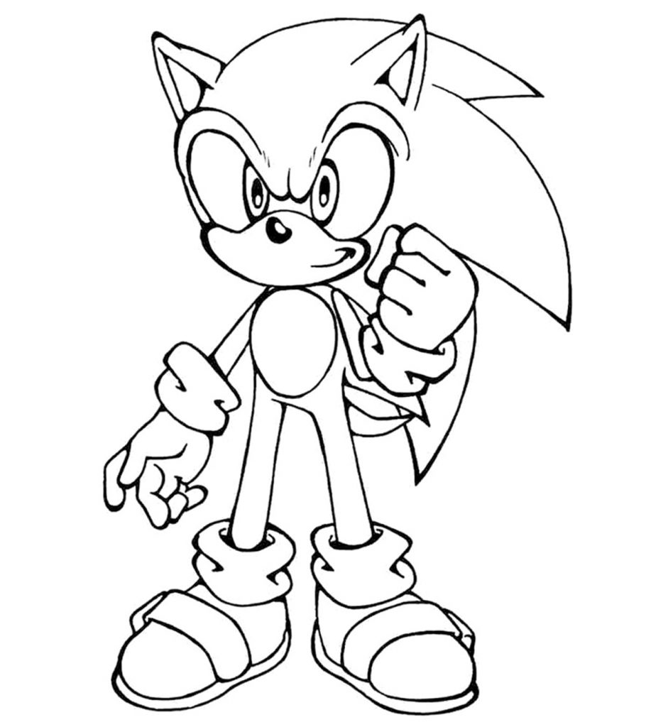 Sonic Coloring Pages 12 Printable Sheets Simple To Draw Easy For 
