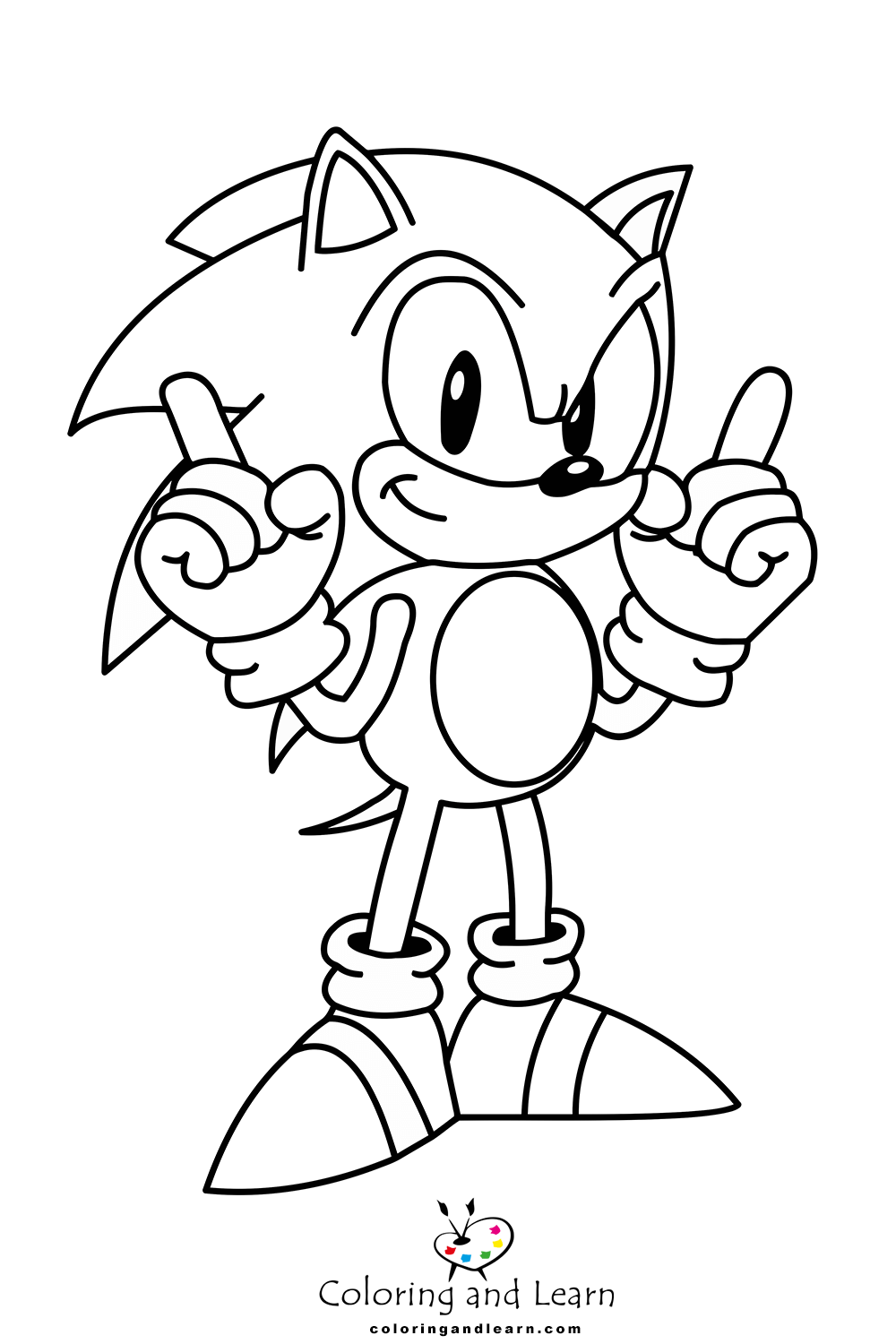 free coloring pages sonic
