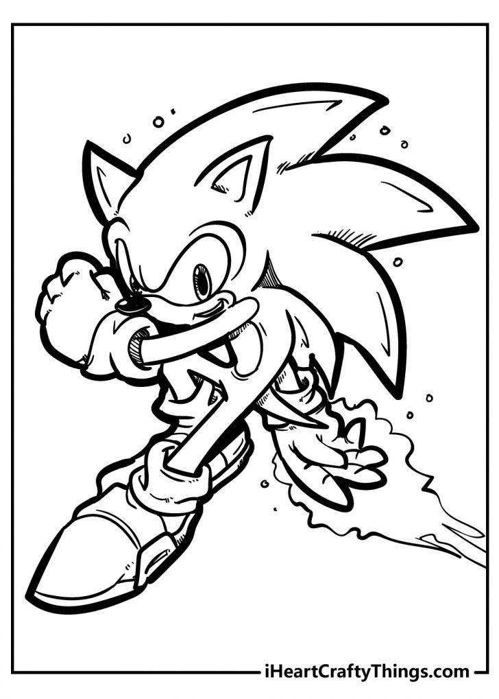 free coloring pages sonic the hedgehog