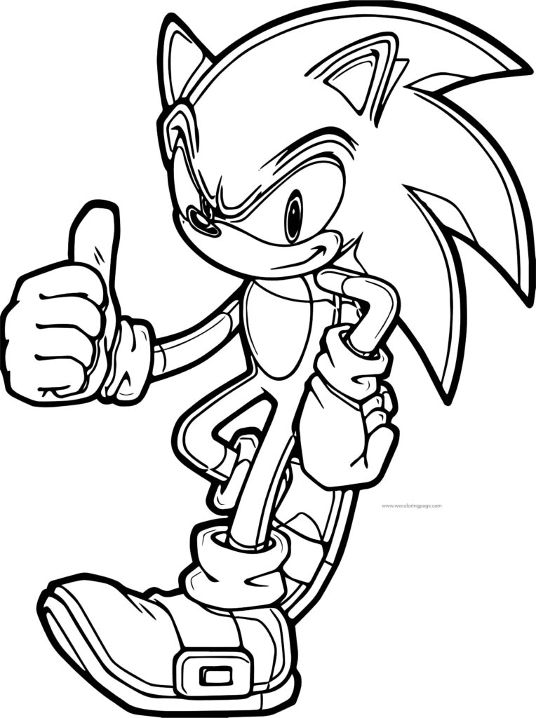 Sonic The Hedgehog Good Coloring Page Wecoloringpage Hedgehog