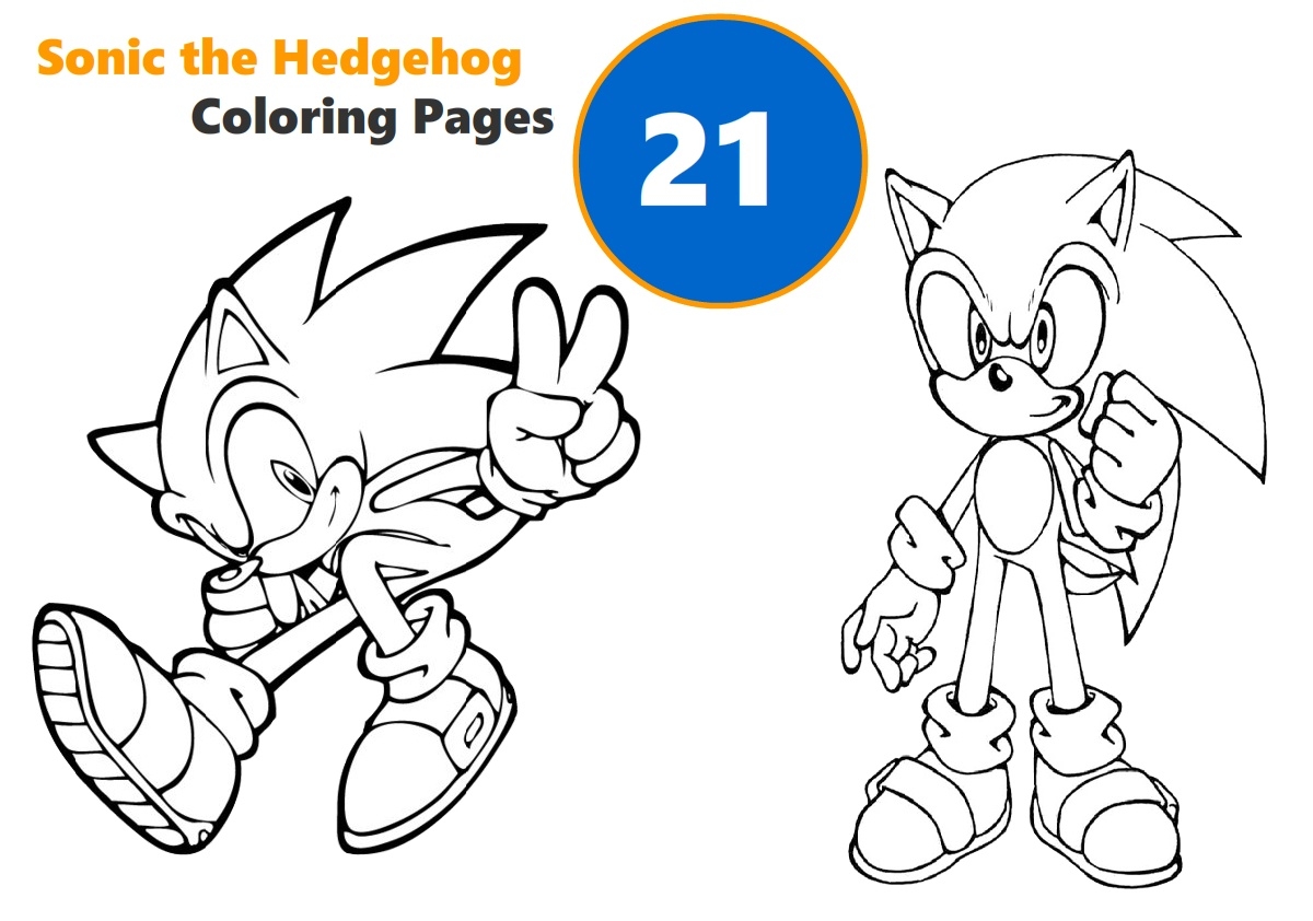 Sonic The Hedgehog Printable Coloring Pages