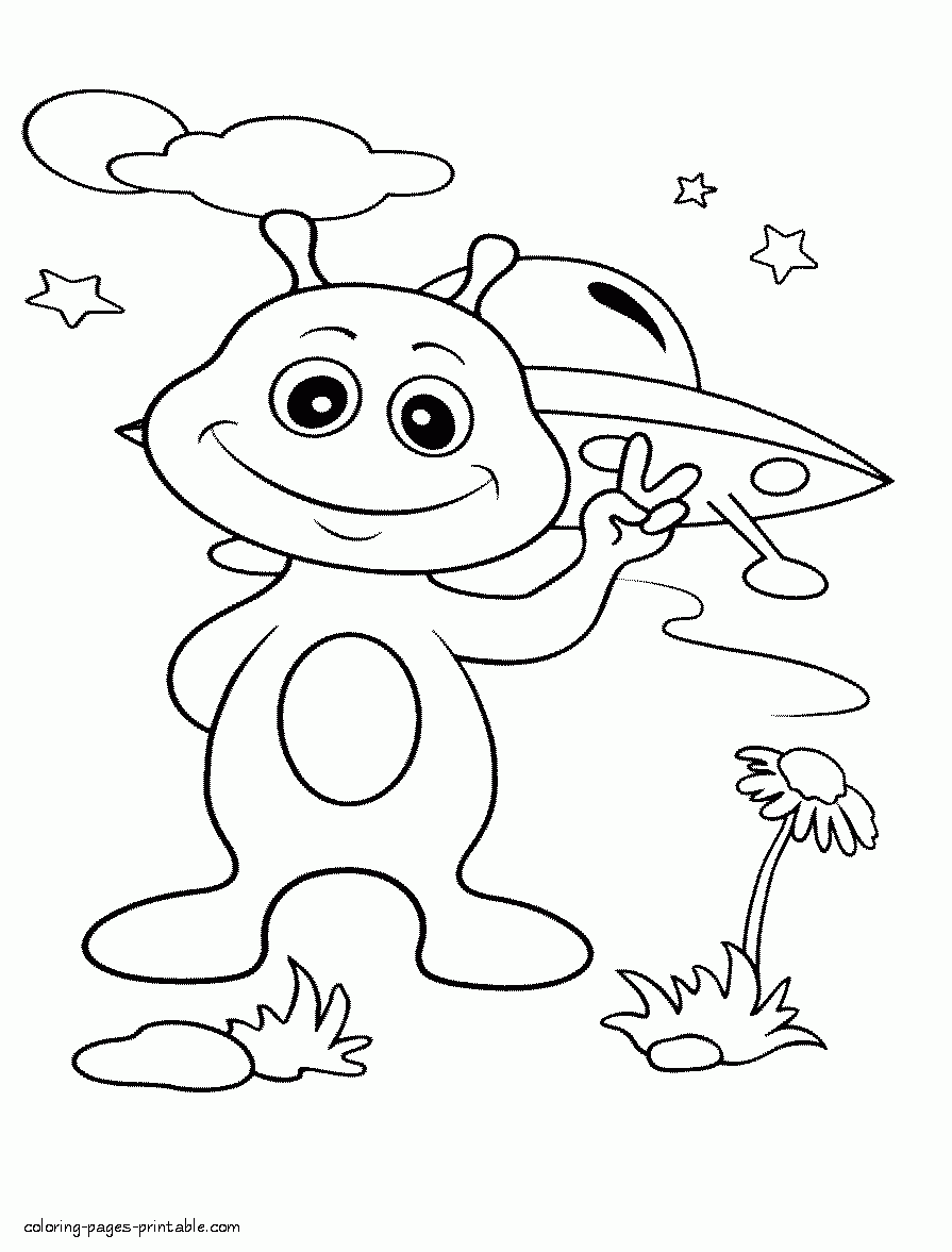 Space Color Pages Coloring Home