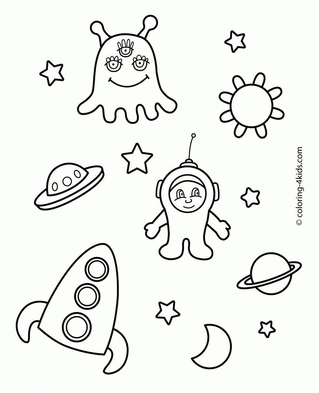 Space Coloring Pages Printable Coloring Home