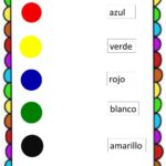 Spanish Colours Worksheet Words Matching Activity Twinkl