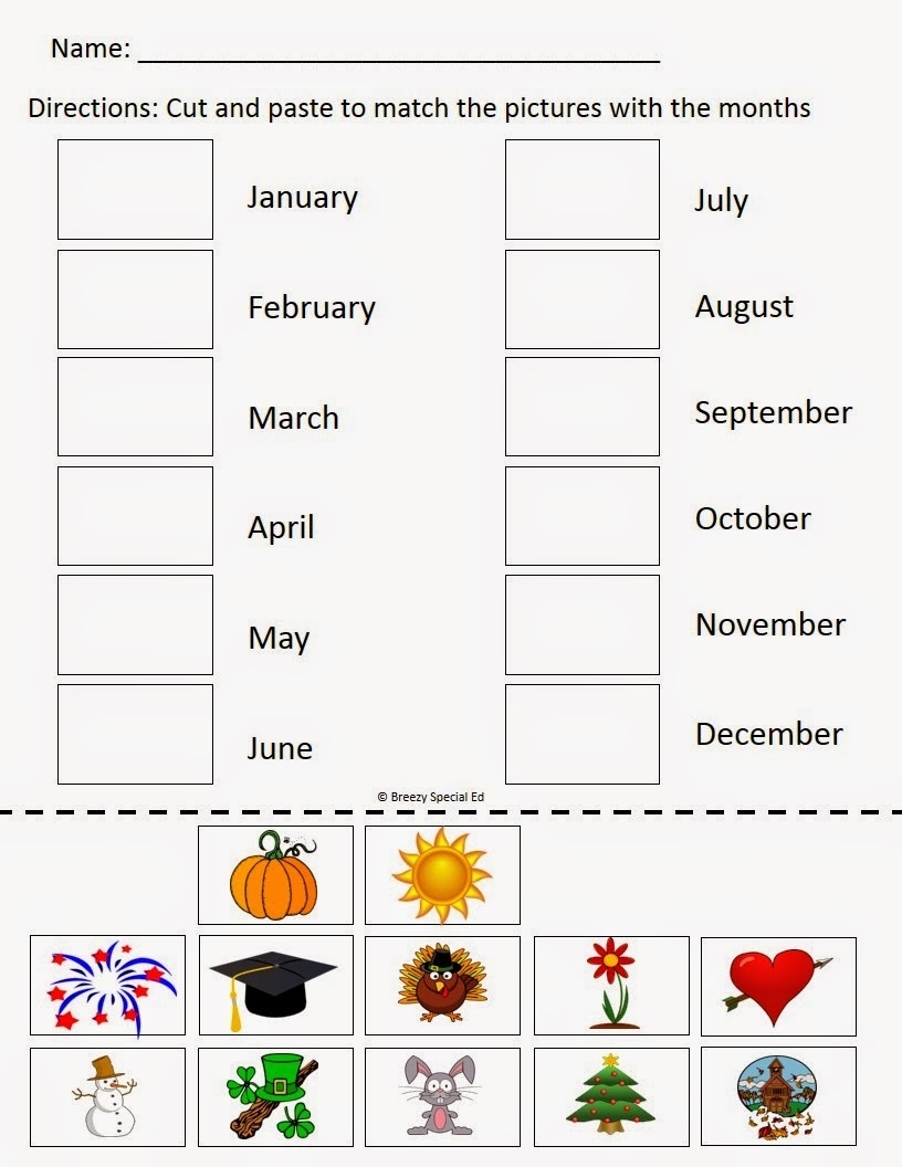 Special Education Worksheets Free Printable Printable Worksheets